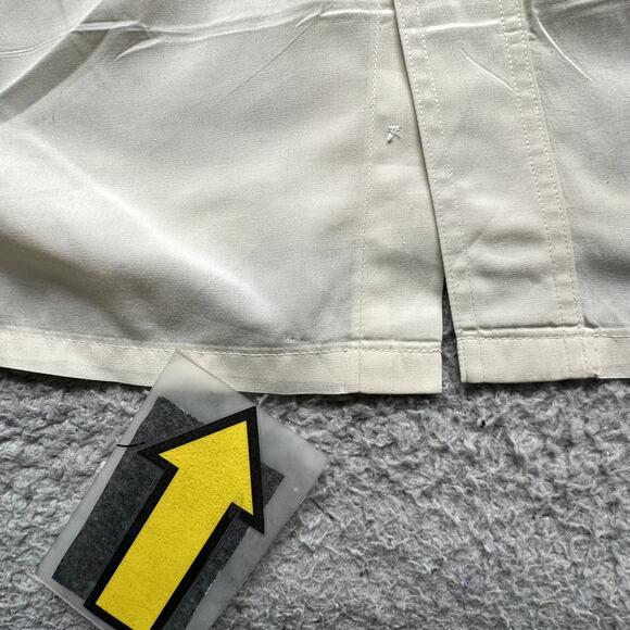 Vintage Christian Dior Short Sleeve Button Up Shirt Mens Large Yellow Pockets - Picture 7 of 12